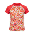 Girls Floral Short Sleeve Swim Set