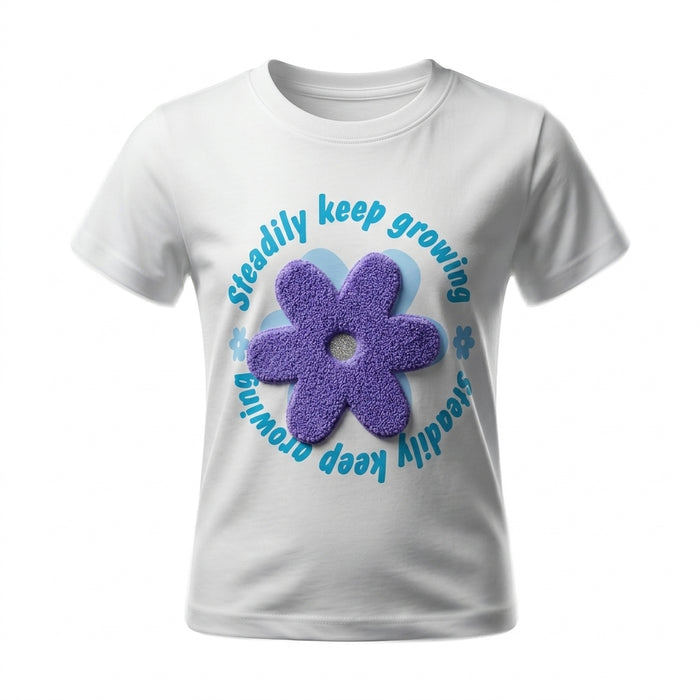 Girls Flower Graphic T Shirt