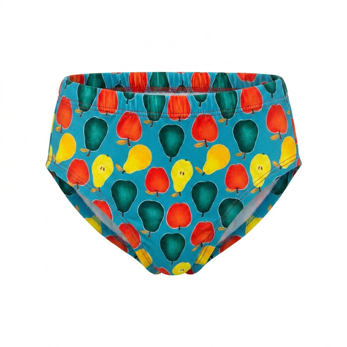Girls Fruit Print Short Sleeve Swim Set