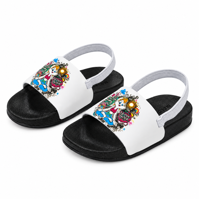 Girls’ Graffiti Vibe Slingback Slides