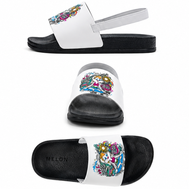 Girls’ Graffiti Vibe Slingback Slides