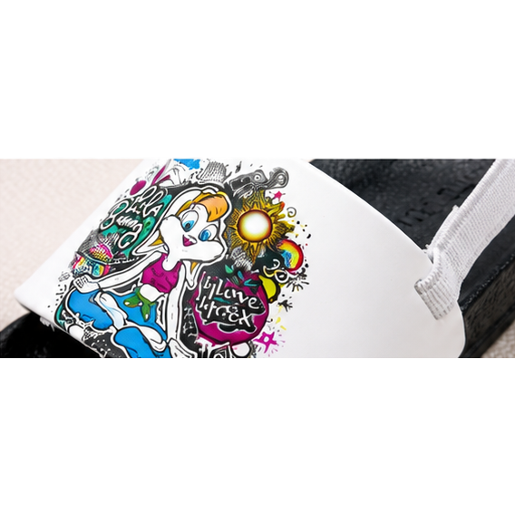 Girls’ Graffiti Vibe Slingback Slides