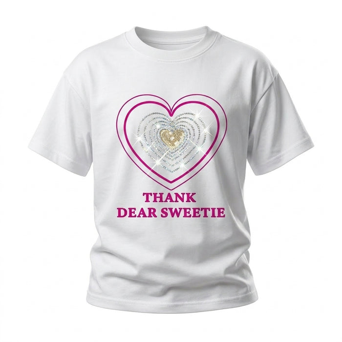 Girls Heart Graphic T Shirt