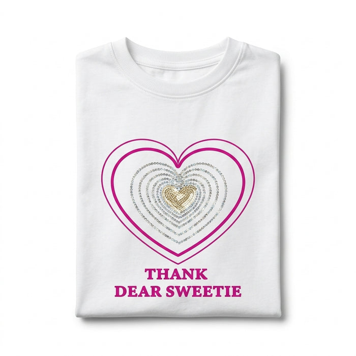 Girls Heart Graphic T Shirt