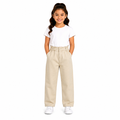 Girls High Waist Casual Woven Pants