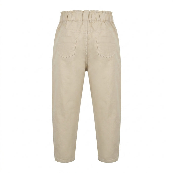 Girls High Waist Casual Woven Pants