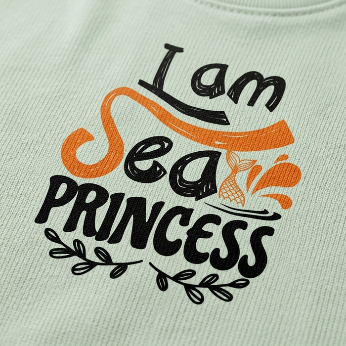 Girls I Am Sea Princess Top And Shorts Set
