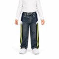 Girls Jeans With Sporty Side Stripes