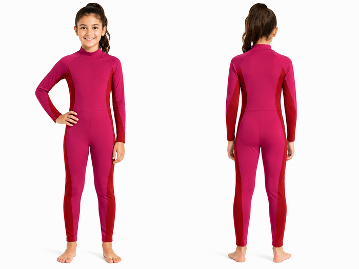 Girls Long Sleeve Swimsuit