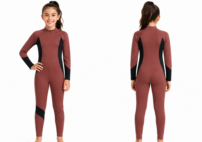 Girls Long Sleeve Swimsuit