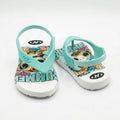 Girls Mint Sea Turtle Print Flip Flop Sandals With Back Strap