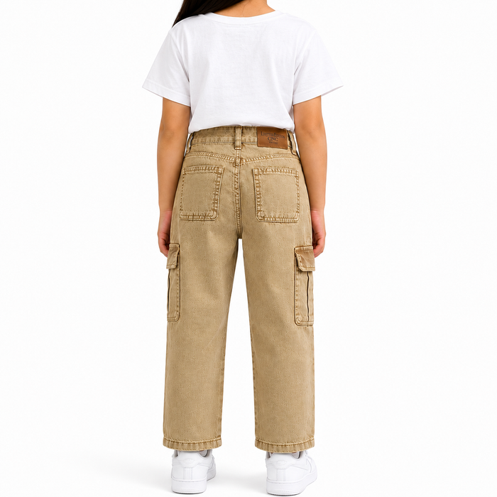 Girls Multi Pocket Cargo Pants