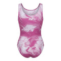 Girls One Piece Marble Print Swimsuit