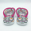Girls Printed Flip Flop Sandals With Straps
