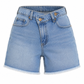 Girls Raw Hem Denim Shorts