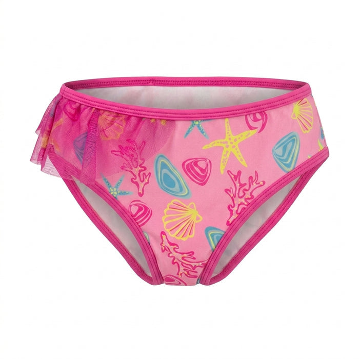 Girls Sea Print Two Piece Swimsuit
