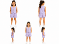 Girls Sleeveless Button Front Top
