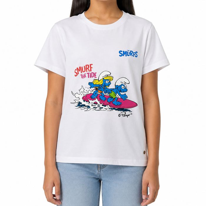 Girls Smurfs Surf Graphic T-Shirt