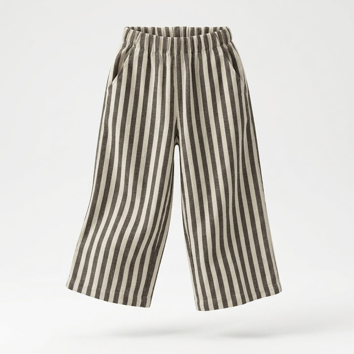 Kids Striped Button Front Vest