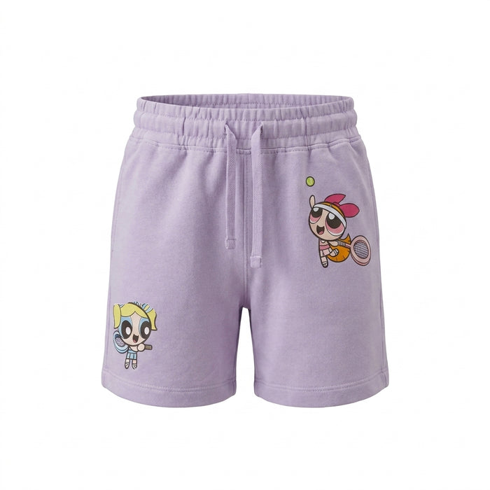 Girls The Powerpuff Girls Printed T Shirt And Shorts Set