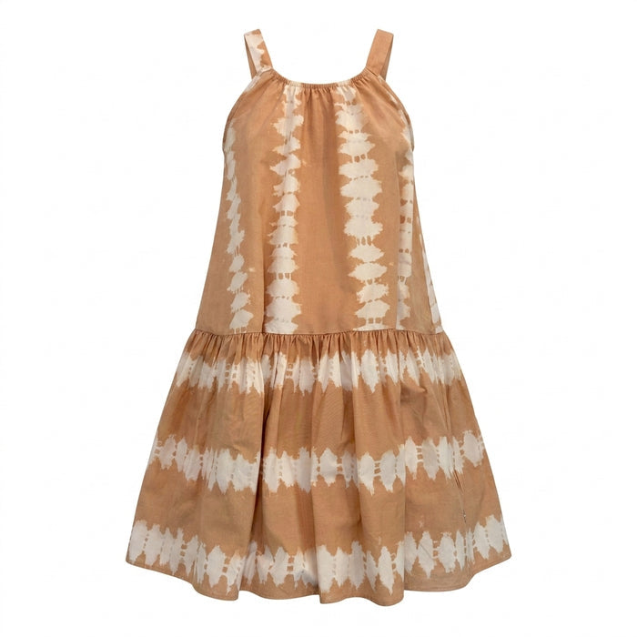 Girls Tie Dye Tiered Sleeveless Dress