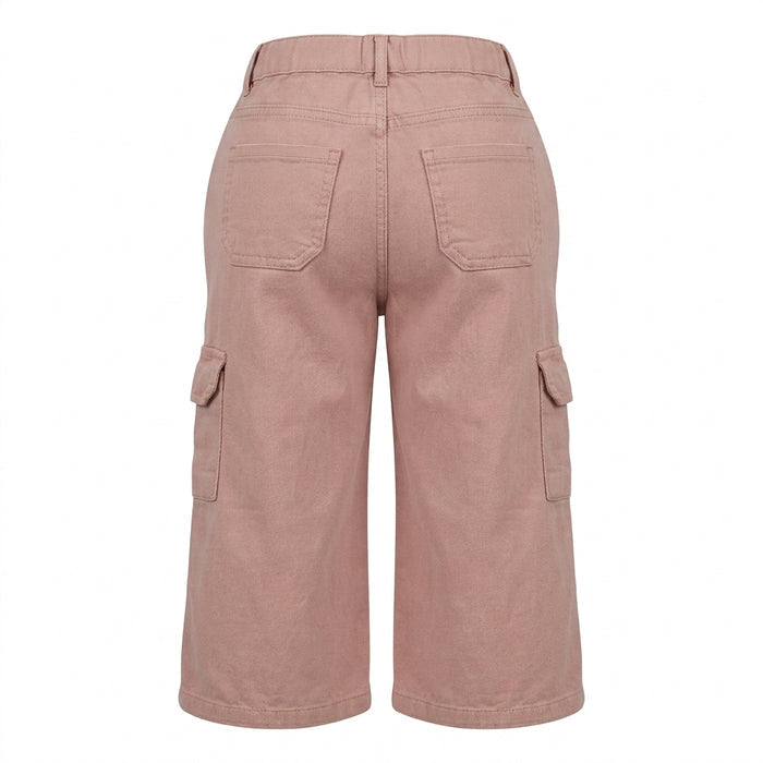 Girls Wide Leg Cargo Pants