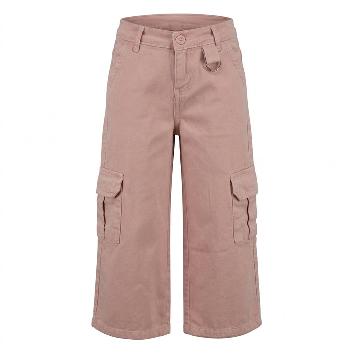 Girls Wide Leg Cargo Pants