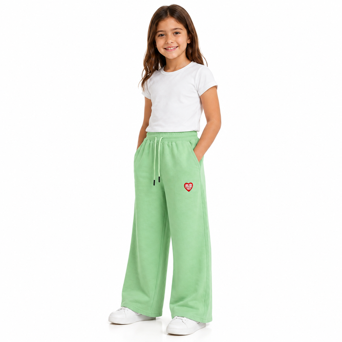 Girls’ Wide-Leg Drawstring Jogger Pants