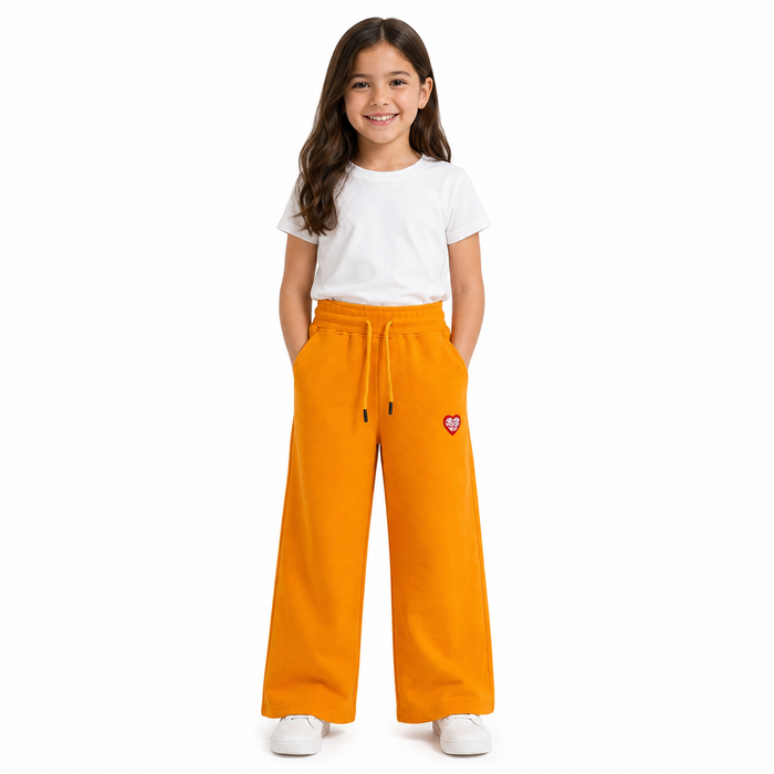 Girls’ Wide-Leg Drawstring Jogger Pants