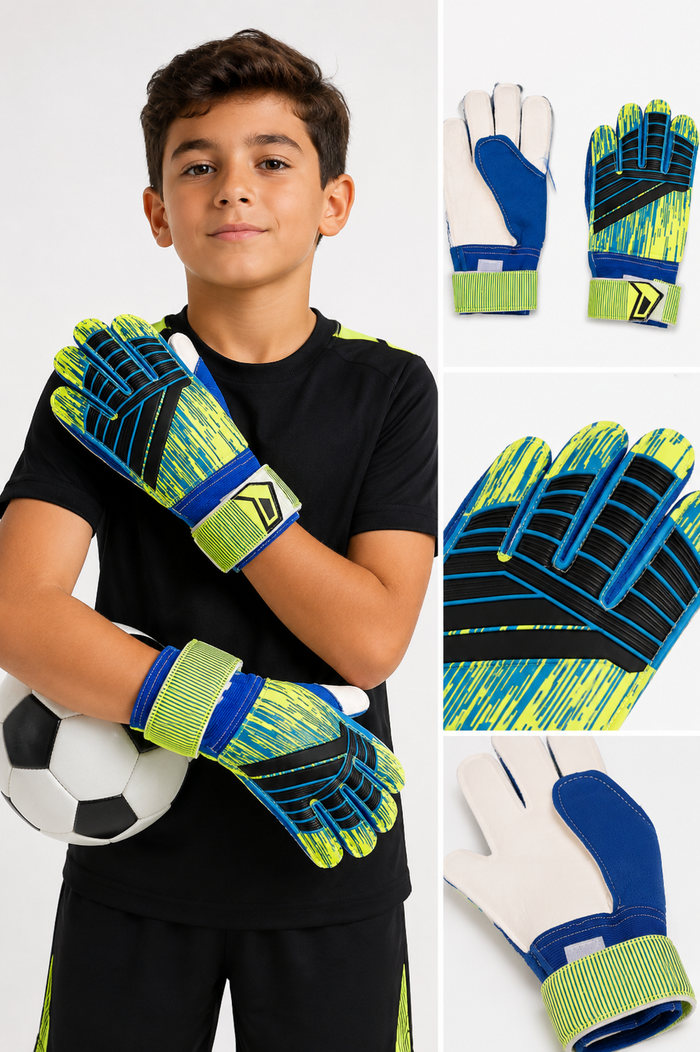 Goalkeeper Gloves With Latex Grip Palm Size 8