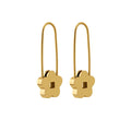 Golden Daisy Hoops