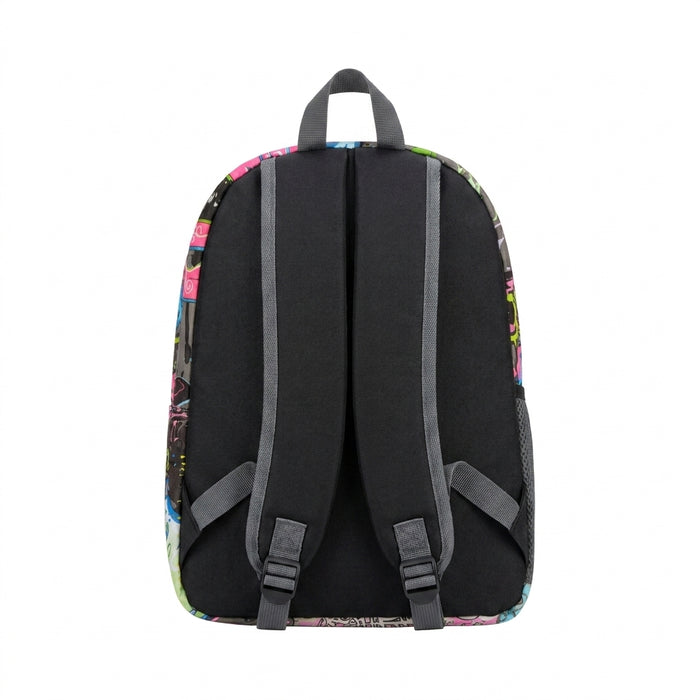 Graffiti Print Casual Backpack Size 40X30X20