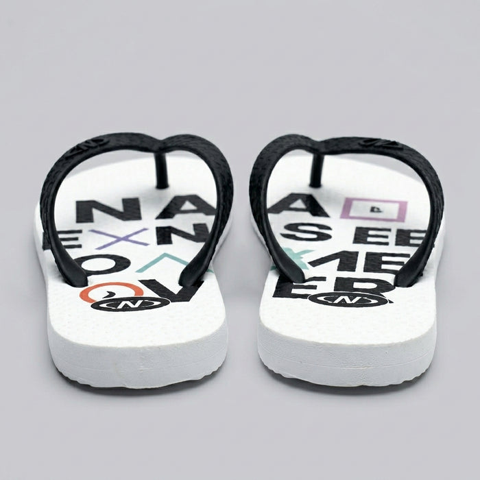 Graphic Flip Flop Sandals With Straps