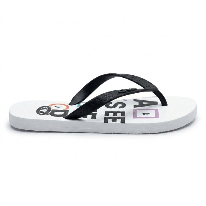 Graphic Flip Flop Sandals With Straps