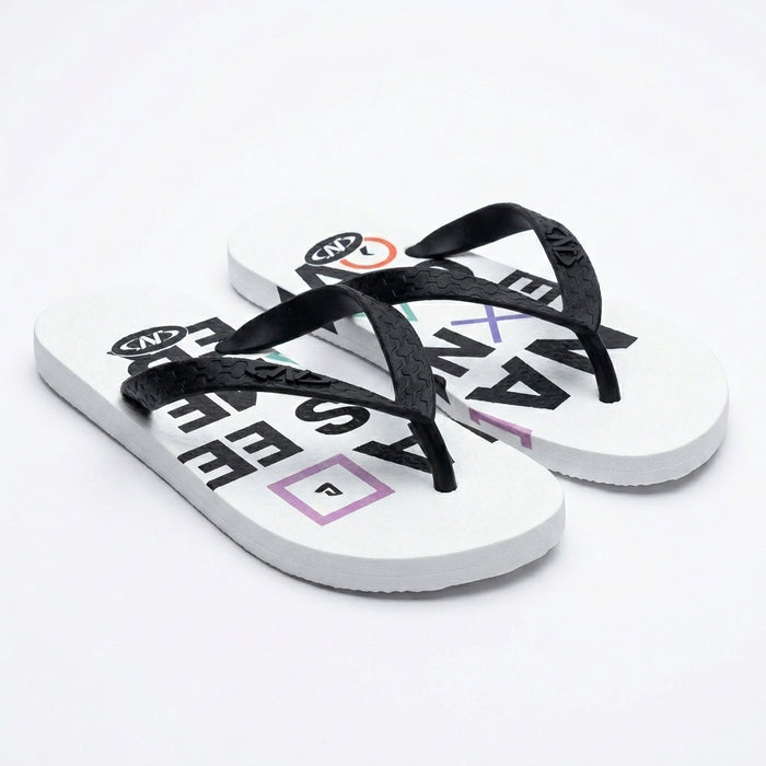 Graphic Flip Flop Sandals With Straps