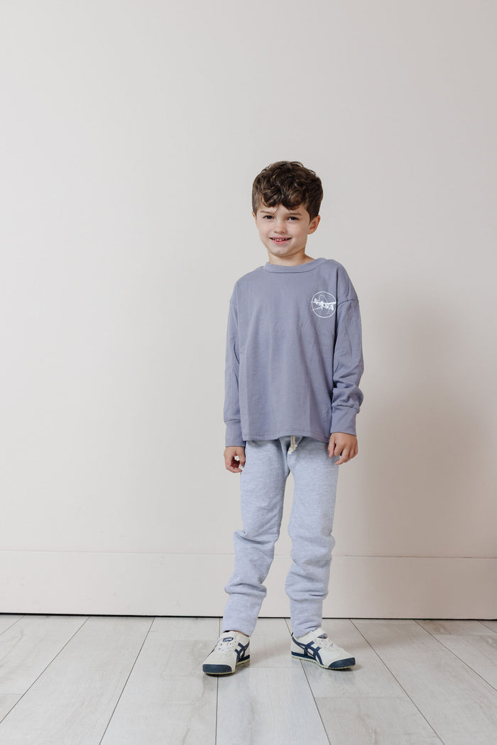 gusset pants - ash