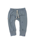 gusset pants - bolts on mineral blue