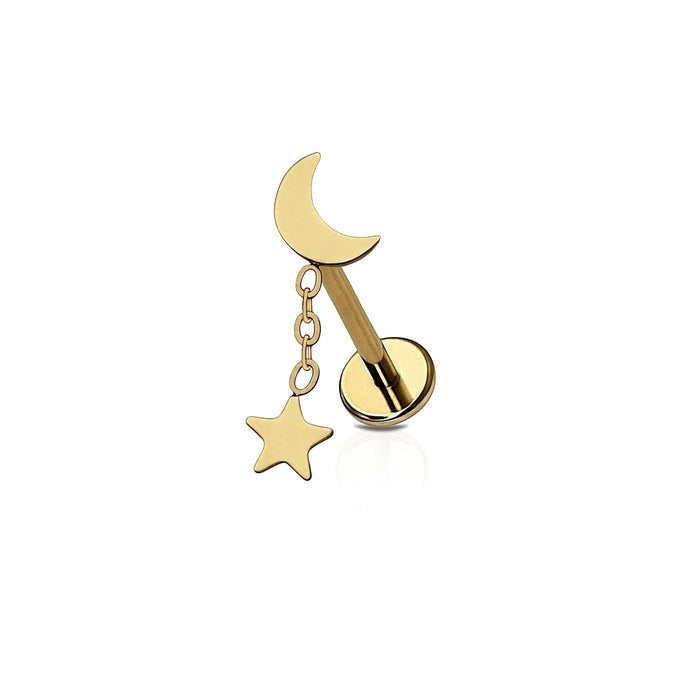 Hang the Moon Flat Back Stud