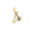 Hang the Moon Flat Back Stud