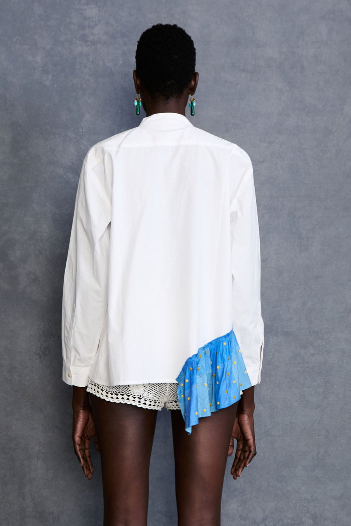 Harriet Swing Blouse Blue Check
