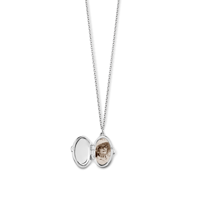 Heirloom Petite Locket Necklace - Sterling Silver