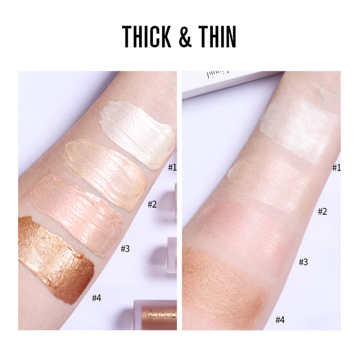 Highlighting eyeshadow for the face
