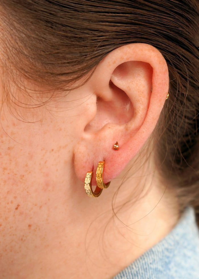 Honey Drop Flat Back Stud