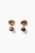 Horizon Drop Earrings Rutilated Quartz