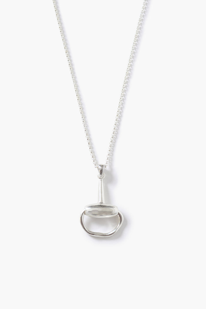 Horsebit Necklace Silver