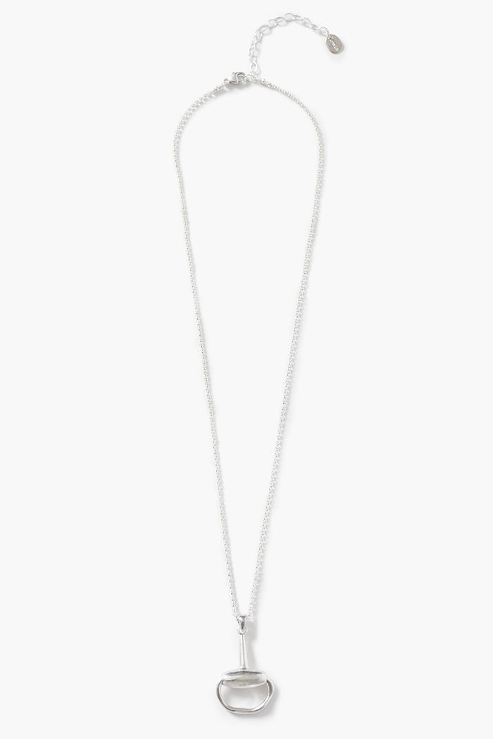 Horsebit Necklace Silver