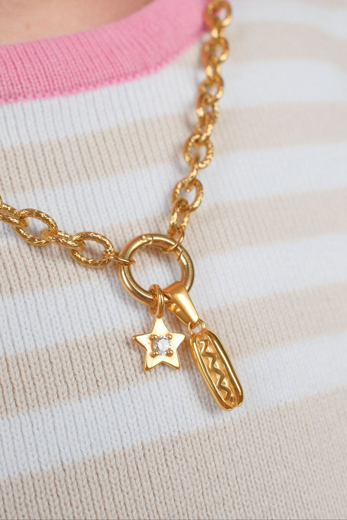 Hot Dog Necklace Charm
