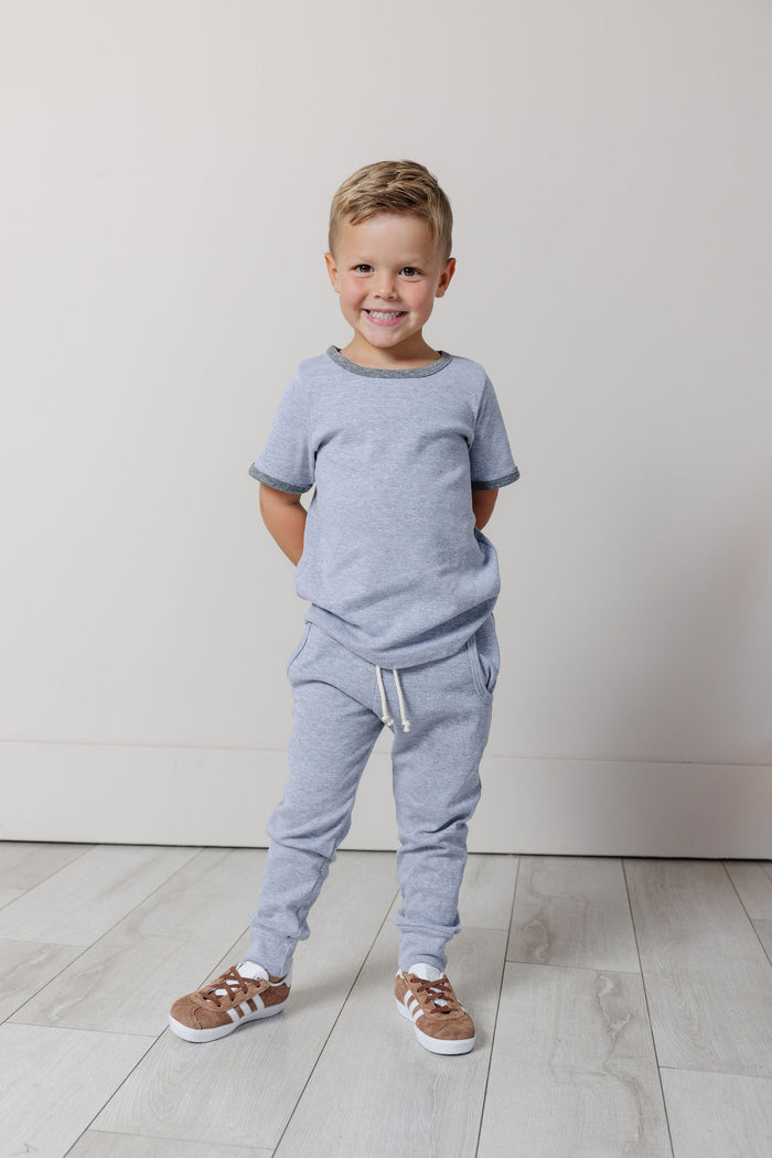jersey jogger - heather gray