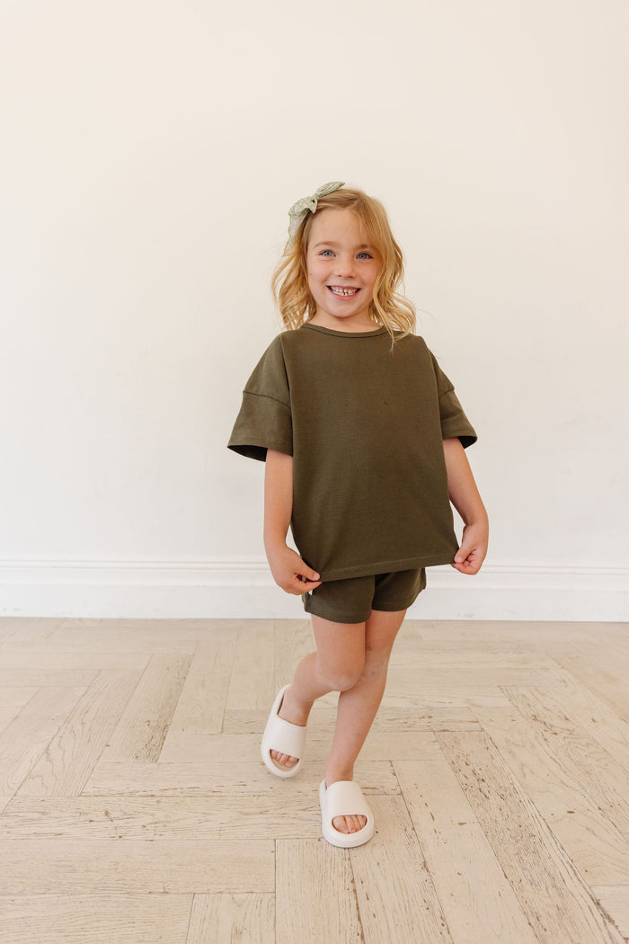 jersey set - olive green