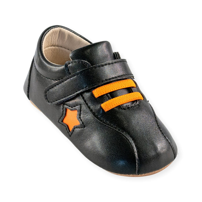 Ace Black Shoe by Jolly Kids - Wee Squeak